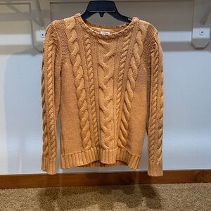 L.L. Bean Cable Knit Sweater - Warm Tan